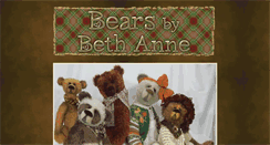 Desktop Screenshot of bearsbybethanne.com