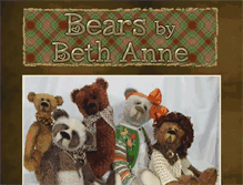 Tablet Screenshot of bearsbybethanne.com